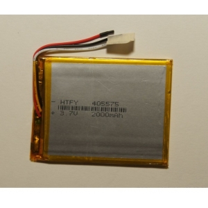 Аккумулятор ( АКБ батарея ) 3.7V 2000Mah 4*55*75мм 3 контакта