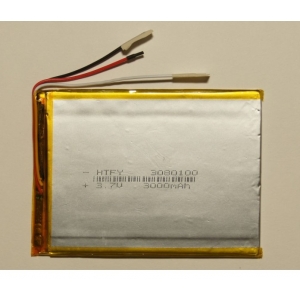 Аккумулятор ( АКБ батарея ) 3.7V 3000Mah 3*80*100мм 3 контакта