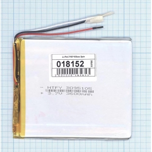 Аккумулятор ( АКБ батарея ) 3.7V 3600 Mah 3*95*105мм 2pin 2 контакта