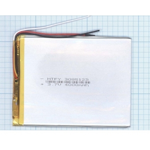 Аккумулятор ( АКБ батарея ) 3.7V 4000Mah 3*85*123мм 3 контакта