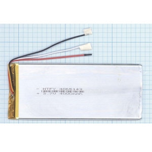 Аккумулятор ( АКБ батарея ) 3.7V 4000 Mah 4*65*143мм 3 pin