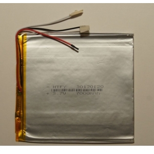 Аккумулятор ( АКБ батарея ) 3.7V 7000Mah 3*120*120мм 3 контакта