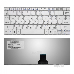 Клавиатура ( замена ремонт ) для ноутбука Acer ONE 751 752 753 1410 1810T ZA5 Ferrari One Aspire 3935 3936 Gateway EC14 LT31 Series WHITE белая