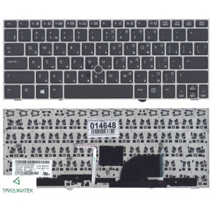 Клавиатура ( замена, ремонт ) для ноутбука HP Elitebook 2170P черная серая рамка