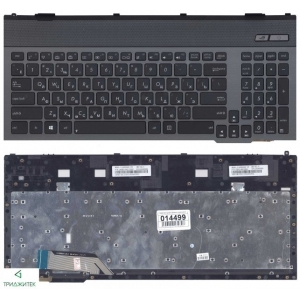 Клавиатура для ноутбука ASUS G55 g55v g55vw g57 g57v g57vw черная с рамкой и подсветкой