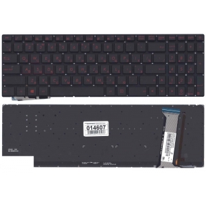 Клавиатура для ноутбука ASUS G771 N551 с подсветкой черная без рамки