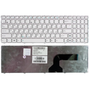 Клавиатура для ноутбука ASUS K52 white белая