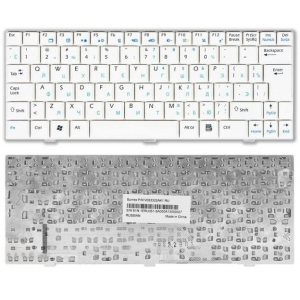 Клавиатура для ноутбука MSI Wind U100, U110, U120 WHITE  RU