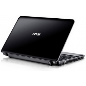 Нижняя часть корпуса ноутбука MSI u210 MS-1241 цвет черный
